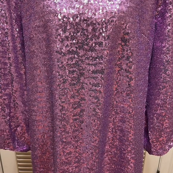 tyler böe Porter Sequin Shift Dress in Lavender, Size Large, NWT - Picture 5 of 17